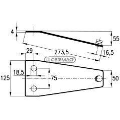 PLACAS PARA SOPORTE DE CUCHILLOS 45540 | NewgardenAgri.com