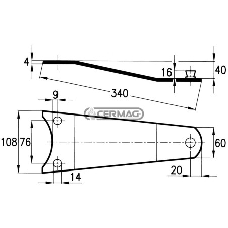 PLACAS PARA SOPORTE DE CUCHILLOS 45604 | NewgardenAgri.com