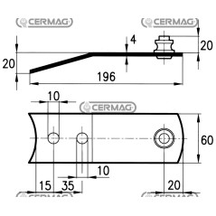 PLACAS PARA SOPORTE DE CUCHILLOS 45876 | NewgardenAgri.com