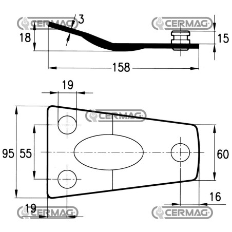 PLACAS PARA SOPORTE DE CUCHILLOS 45877 | NewgardenAgri.com