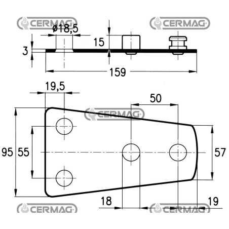 PLACAS PARA SOPORTE DE CUCHILLOS 45878 | NewgardenAgri.com