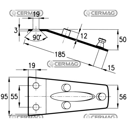 PLACAS PARA SOPORTE DE CUCHILLOS 45885 | NewgardenAgri.com