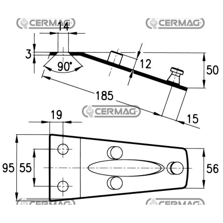 PLACAS PARA SOPORTE DE CUCHILLOS 45886 | NewgardenAgri.com
