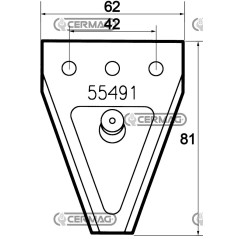 SEZIONE BILUX CON PERNO 45889 | NewgardenAgri.com