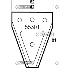 SEZIONE BILUX SENZA PERNO 45890 | NewgardenAgri.com