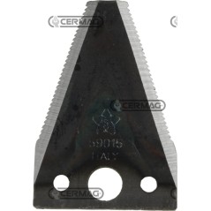 Sezione lama 2" a 3 fori Piatto 2" - 80x2.5 mm Tipo Rigata - Svasata sotto 45646 | NewgardenAgri.com