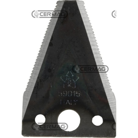 Sezione lama 2" a 3 fori Piatto 2" - 80x2.5 mm Tipo Rigata 45937 | NewgardenAgri.com