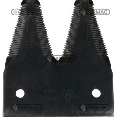 Sección de doble hoja de 3" con 2 orificios planos de 3" - 82x2,7 mm, tipo acanalado - fondo avellanado 46218 | NewgardenAgri...