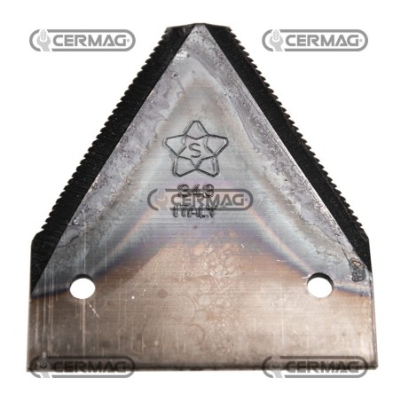 Sezione lama per mietitrebbia Piatto 3" - 82.5x3 mm Tipo Rigata sotto 45145 | NewgardenAgri.com