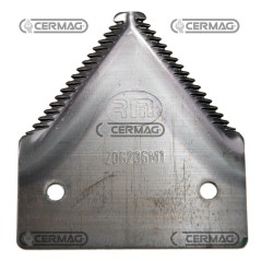 Sezione lama per mietitrebbia Piatto 3" - 83x2 mm Tipo Rigata sopra 45557 | NewgardenAgri.com