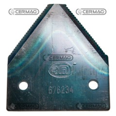 Sezione lama per mietitrebbia Piatto 3" - 83x3 mm Tipo Rigata sotto 45558 | NewgardenAgri.com