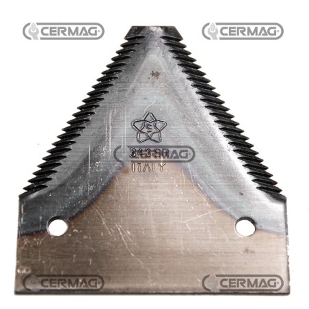 Sezione lama per mietitrebbia Piatto 3" - 84x2.7 mm Tipo Rigata sopra 45645 | NewgardenAgri.com