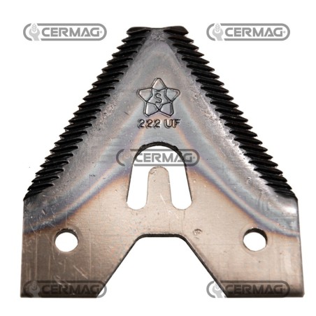 Sezione lama per mietitrebbia Piatto 3" - 80x2.7 mm Tipo Rigata sopra 45680 | NewgardenAgri.com