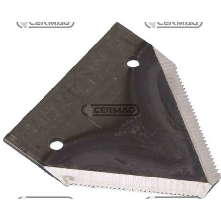 Sección de cuchilla plana para cosechadora de 3" - 80x2,7 mm, tipo con fondo acanalado 45681 | NewgardenAgri.com