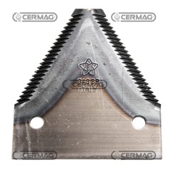 Sección de cuchilla plana para cosechadora de 3" - 84x2,7 mm, tipo con parte superior acanalada 46120 | NewgardenAgri.com