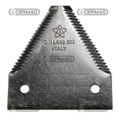 Sezione lama per mietitrebbia cromata Piatto 3" - 83x2.7 mm Tipo Rigata sopra 46123 | NewgardenAgri.com