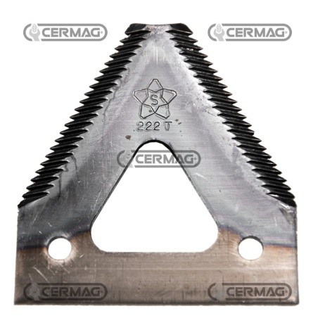 Sezione lama per mietitrebbia Piatto 3" - 80x2.7 mm Tipo Rigata sopra 46127 | NewgardenAgri.com
