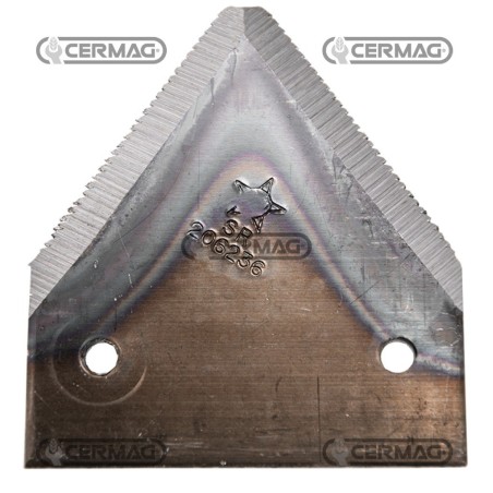 Sección de cuchilla plana para cosechadora de 3" - 83x2,7 mm, tipo con fondo acanalado 46128 | NewgardenAgri.com