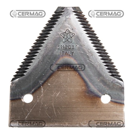 Sezione lama per mietitrebbia Piatto 3" - 84x2.7 mm Tipo Rigata sopra 46129 | NewgardenAgri.com