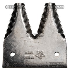 Sezione lama per mietitrebbia Piatto 3" - 82x2.7 mm Tipo Rigata sopra 46219 | NewgardenAgri.com