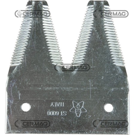 Sezione lama per mietitrebbia Piatto 3" - 82x2.7 mm Tipo Rigata sopra 46220 | NewgardenAgri.com
