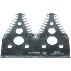 Sezione lama per mietitrebbia Piatto 4" - 83x2.7 mm Tipo Rigata sopra 46225 | NewgardenAgri.com