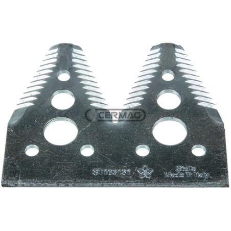 Sezione lama per mietitrebbia Piatto 4" - 83x2.7 mm Tipo Rigata sopra 46225 | NewgardenAgri.com