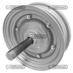 Cerchione con assale su cuscinetti a sfere Misura 2.50x8 Mozzo Assale laterale 40159 | NewgardenAgri.com