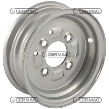 Cerchione saldato centrale a doppia flangiatura Misura 2.50x8 Mozzo Flangia a 4 fori FIAT 40200 | NewgardenAgri.com