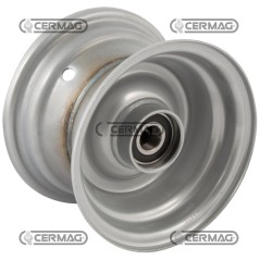 Cerchione saldato centrale con cuscinetti a sfere Misura 2.50x8 Mozzo Cuscinetto 6205 40209 | NewgardenAgri.com