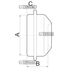 Tapa de repuesto para ejes y ruedas Ø A 110 mm 40314