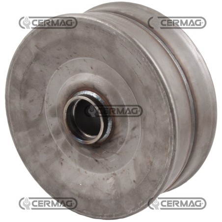 RUOTA IN FERRO CON BORDO RIALZATO E MOZZO PORTA CUSCINETTI 40454 | NewgardenAgri.com