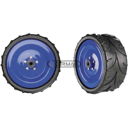 Ruota con cerchio in ferro e mozzo Diametro 370x165 mm Mozzo Ø 20x165 mm 40247 OFAS | NewgardenAgri.com