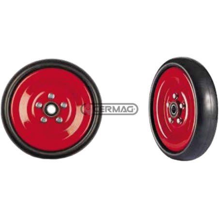 Ruota con cerchio in ferro e mozzo Diametro 280x65 mm Mozzo Ø 20x50 mm 40303 OFAS | NewgardenAgri.com
