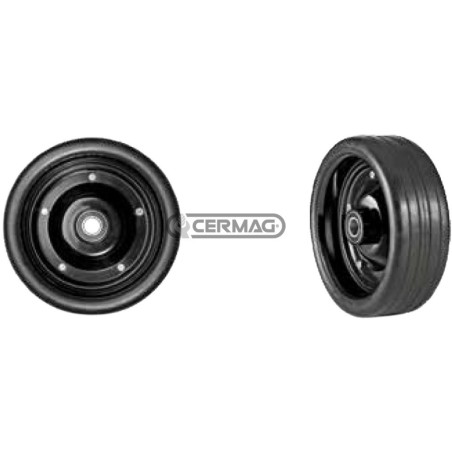 Ruota con cerchio in ferro e mozzo Diametro 230x80 mm Mozzo Ø 20x70 mm 40304 OFAS | NewgardenAgri.com