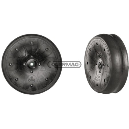 Ruota con cerchio in ferro e plastica Diametro 400x115 mm Mozzo Ø 16.20x40 mm 40478 OFAS | NewgardenAgri.com