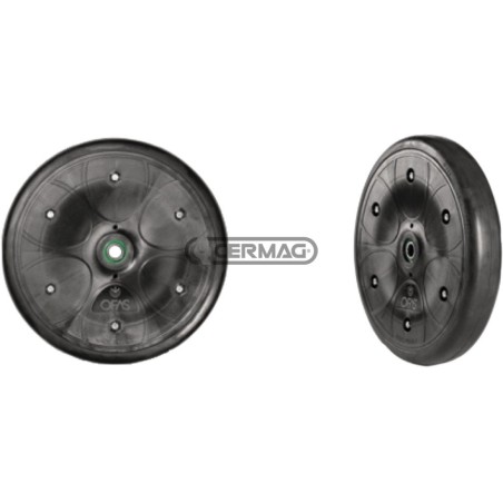Ruota con cerchio in plastica Diametro 318x50 mm Mozzo Ø 16.20x40 mm 40486 OFAS | NewgardenAgri.com