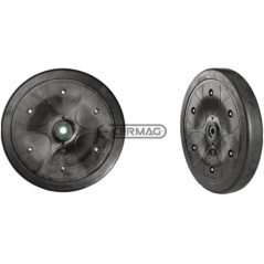 Rueda con llanta de plástico. Diámetro 330x50 mm. Buje Ø 16,20x40 mm. 40488 OFAS | NewgardenAgri.com