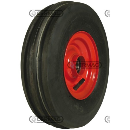 Ruota pneumatica direzionale con cuscinetto Misura 3.50-6 - 4PR Mozzo 25x51 mm 40169 | NewgardenAgri.com