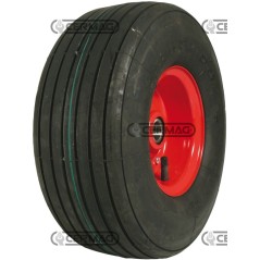 Ruota pneumatica rigata con cuscinetto Misura 15x6.00-6 - 6PR Mozzo 25x51 mm 40171 | NewgardenAgri.com