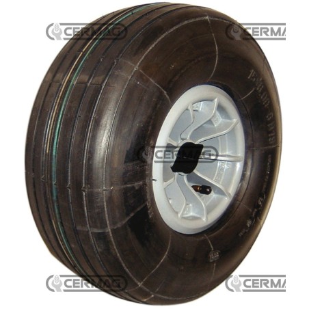 Ruota pneumatica con cerchio in nylon Misura 15x6.00-6 Mozzo 20x75 mm - Boccola in nylon 40335 | NewgardenAgri.com