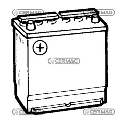 Batteria standard 12V tipo stretto - ENERGECO Capacità 45 Ah Polo positivo Sinistra 35416 | NewgardenAgri.com