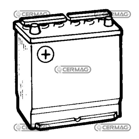Batería estándar de 12 V tipo estrecho - ENERGECO Capacidad 45 Ah Polo positivo Izquierdo 35416 | NewgardenAgri.com