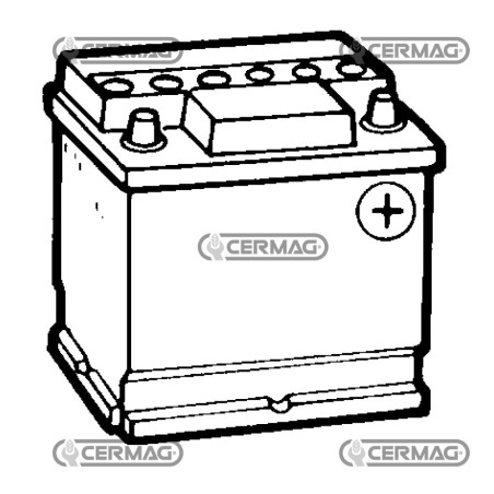 Batería estándar de 12 V - HELLA Capacidad 55 Ah Polo positivo derecho 35704 HELLA | NewgardenAgri.com