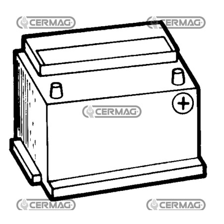 Batterie standard 12 V - HELLA Capacité 62 Ah Pôle positif à droite 35705 HELLA | NewgardenAgri.com