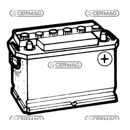 Batteria standard 12V - HELLA Capacità 70 Ah Polo positivo Destra 35707 HELLA | NewgardenAgri.com