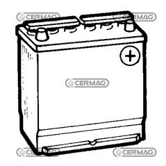 Batería estándar de 12 V tipo estrecho - ENERGECO Capacidad 45 Ah Polo positivo Derecho 35858 | NewgardenAgri.com