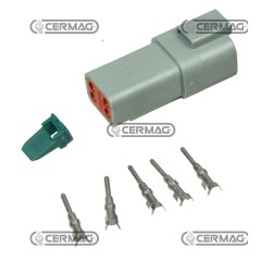 Kit connessione femmina tipo DEUTSCH 4 vie 36598 | NewgardenAgri.com