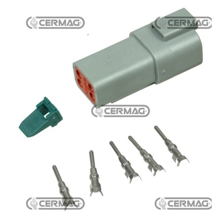 Kit connessione femmina tipo DEUTSCH 4 vie 36598 | NewgardenAgri.com