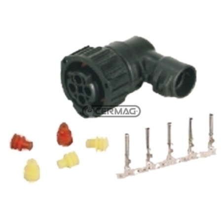 Kit connessione maschio per connettori DIN 4 vie 36603 | NewgardenAgri.com